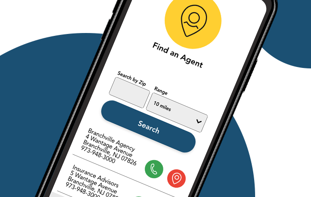 Illustration of Selective Insurance's mobile app