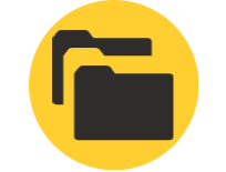 Graphic of data folders