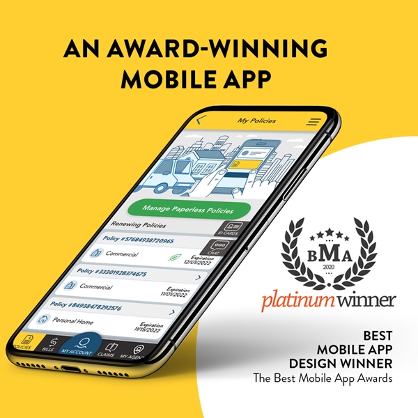 Download the MySelective Mobile App to access the many services available with your business insurance policy.