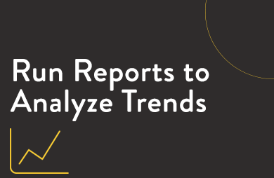Run reports to analyze driving trends, rather than focusing on individual reports.